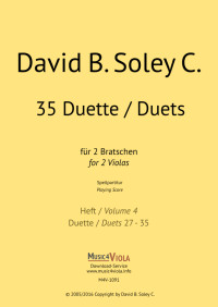M4V-1091 &bull; SOLEY - 35 Duette, Heft 4 - Spielpartitur - DOW